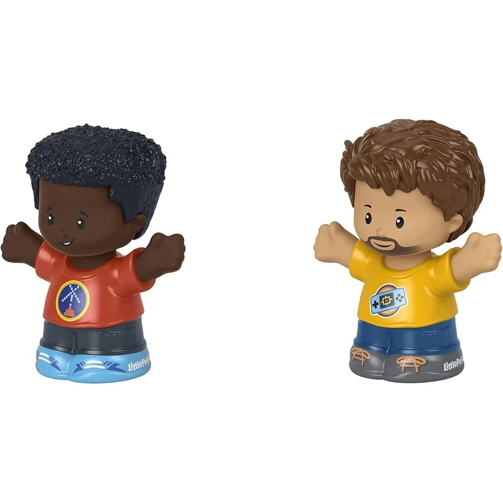 Fisher-Price Little People Figure Sets Friends w/ Space Dinosaur Shirts & Gamers